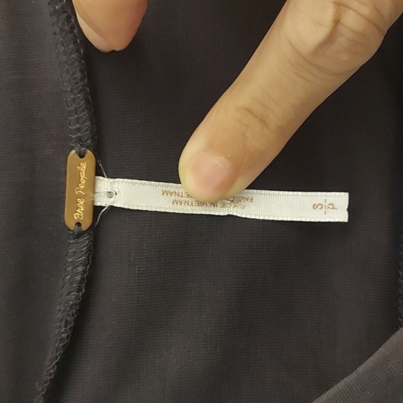 FREE PEOPLE Forget Me Knot Black Washed Sleeveless Top - Picture 6 of 13